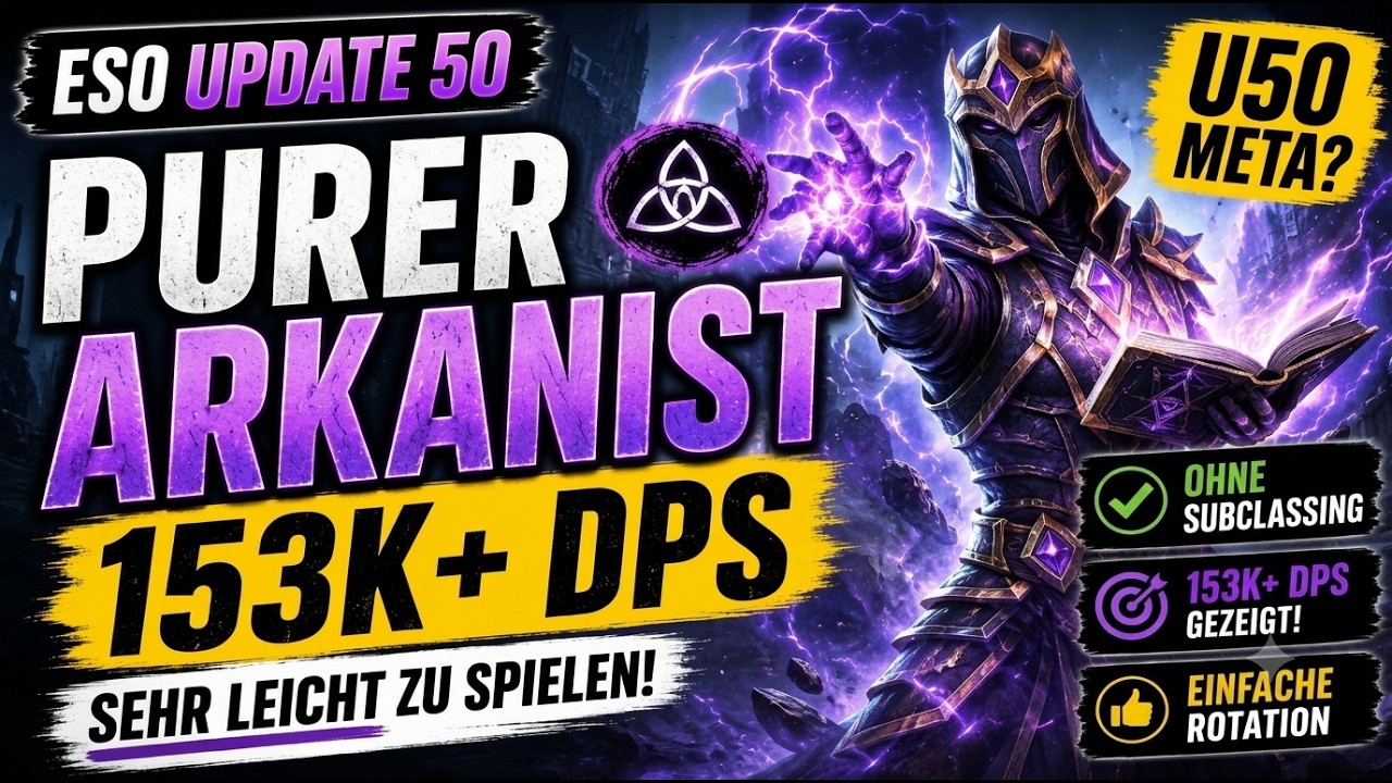 ESO Update 50: Pure Arcanist hits 153K DPS! Easy & NO Subclassing