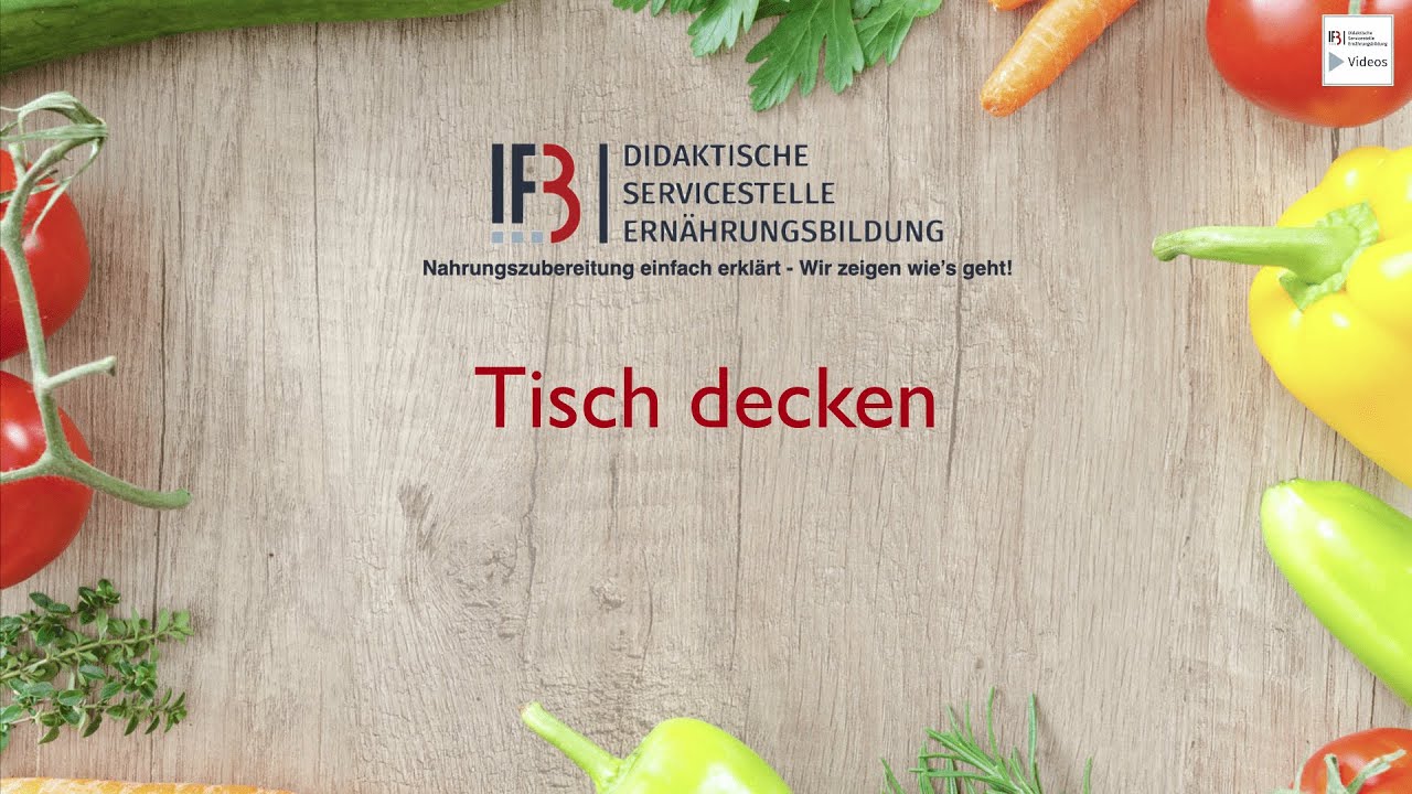 Tisch decken