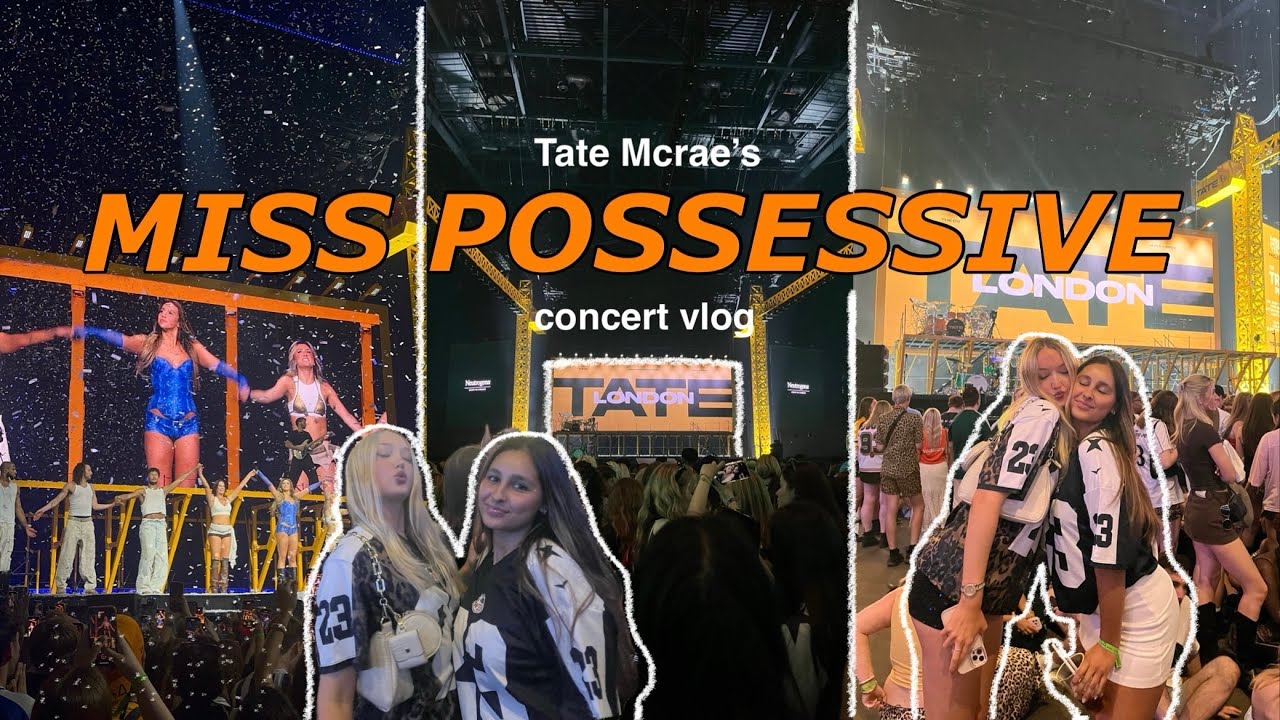 MISS POSSESSIVE CONCERT VLOG: Travelling to London to see Tate Mcrae + GRWM + concert vlog 🧡✨