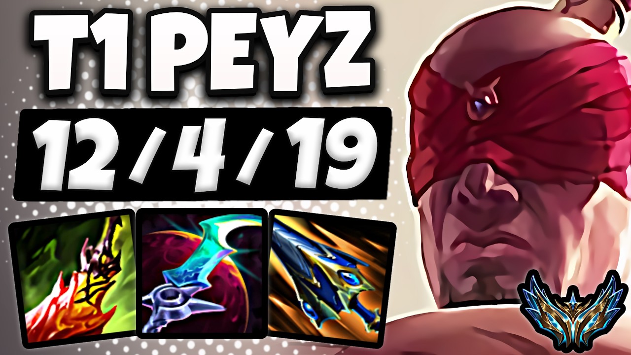 T1 Peyz Lee Sin vs Zaahen [ Jungle ] Korea Challenger 2156 LP | Patch 26.4