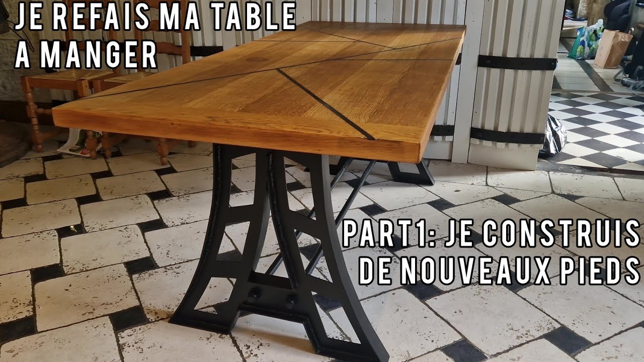 Je refais ma table à manger - Part 1 - Pied de table type 