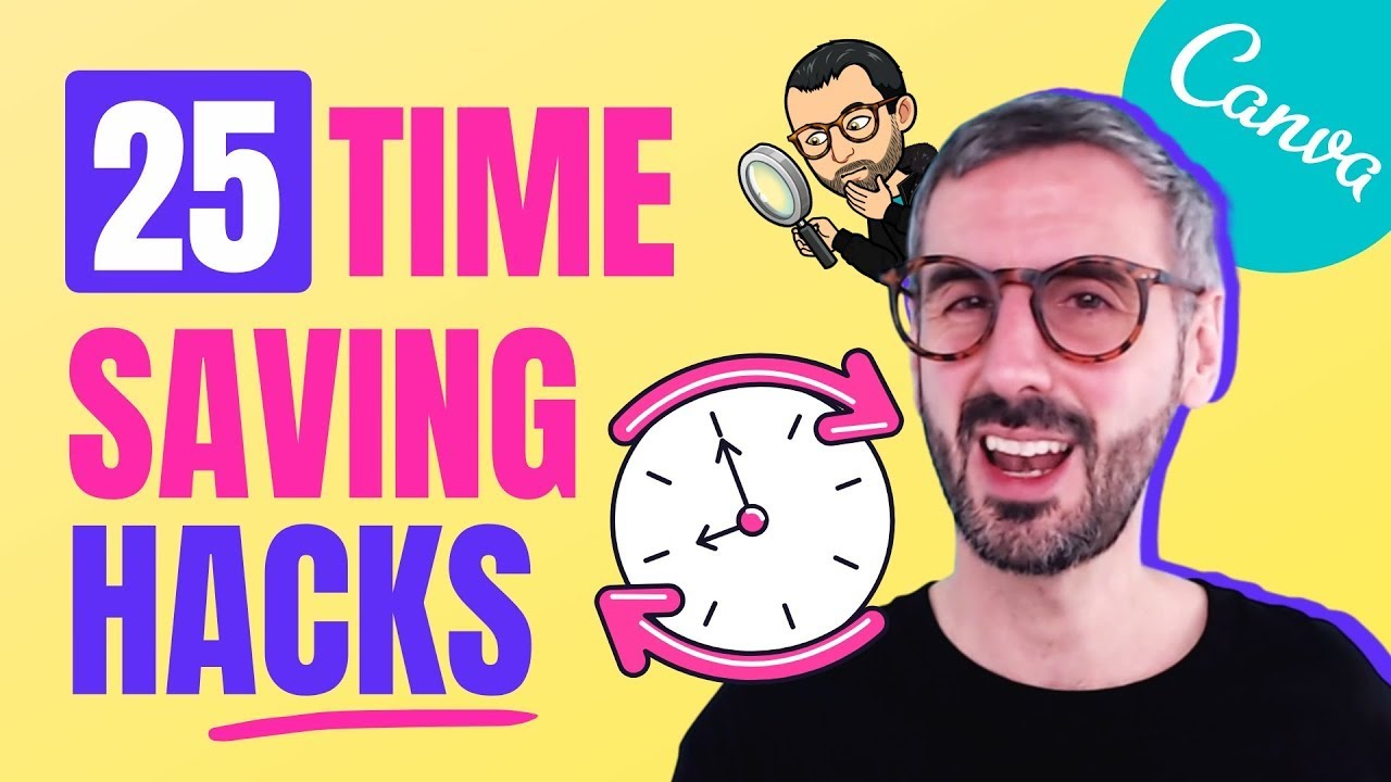 25 Productivity Tips & Hacks to SAVE TIME - DESIGN FASTER in Canva!