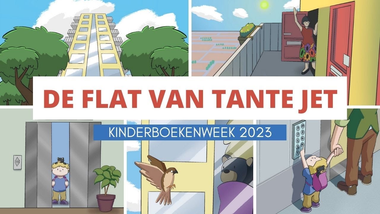 &copy;De flat van tante Jet & liedje Met de lift - voor kleuters en peuters, thema WONEN