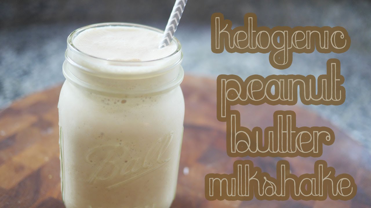 Ketogenic Peanut Butter Milkshake | LOW CARB