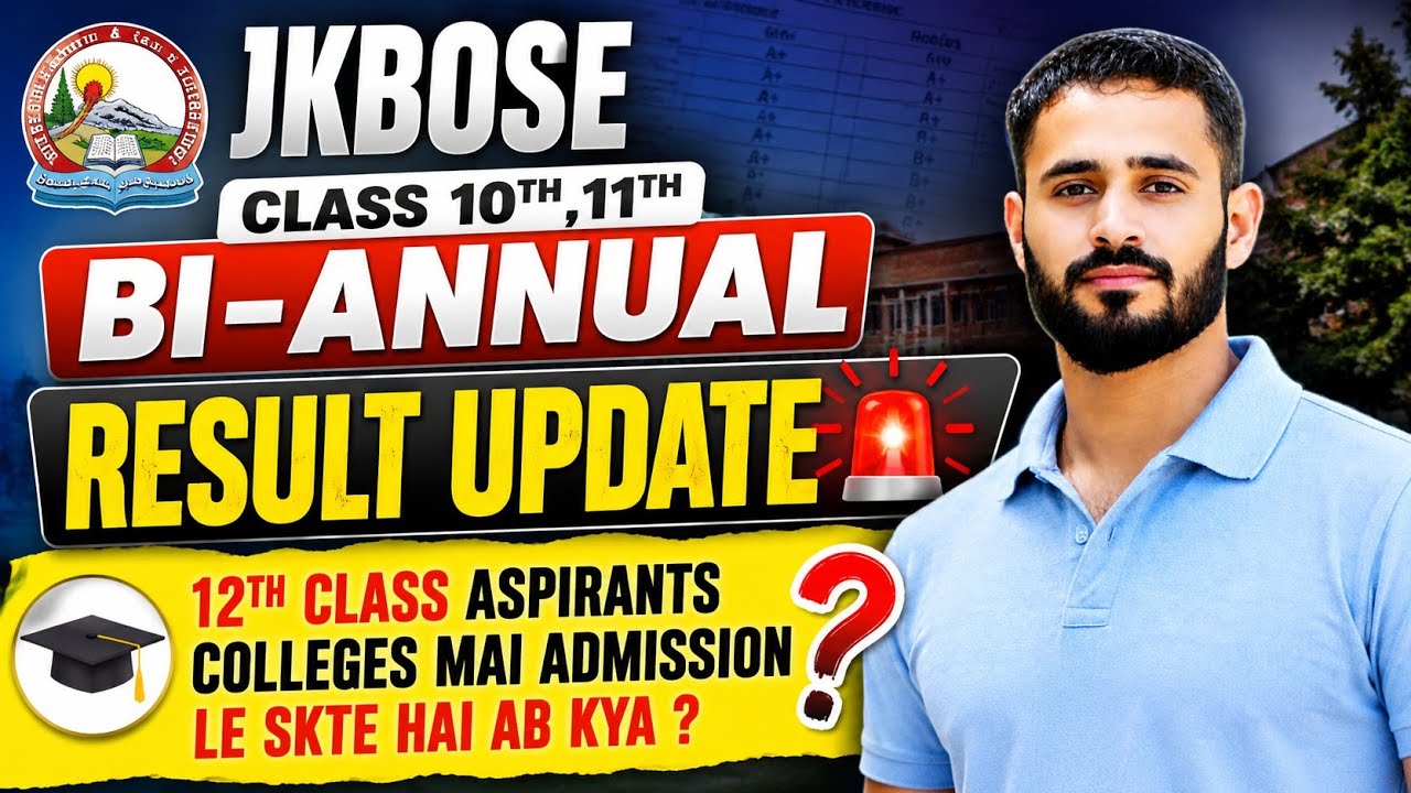 Jkbose Class 10th, 11th Bi-Annual Result Update 🚨 || 12th class pass Percentage.