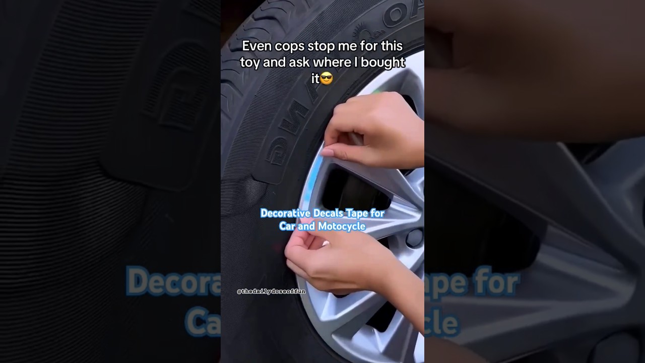 3D Reflective Car and motorcycle Wheel Rim Stickers 😍💯 