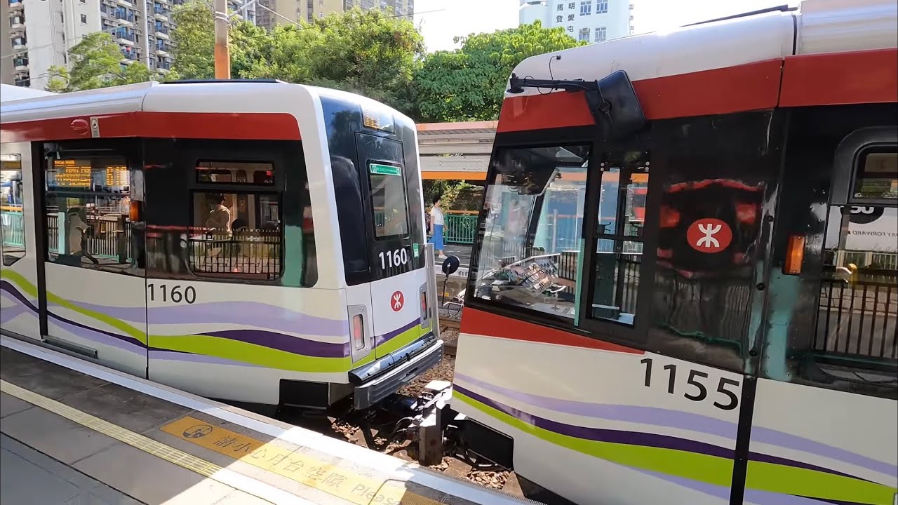 輕鐵第五期列車 1160+1155@610 屯門醫院至石排