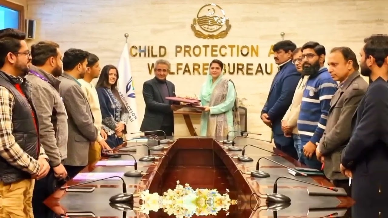 The Child Protection Bureau and Human Appeal - Pakistan  signed a Memorandum of Understanding (MoU).