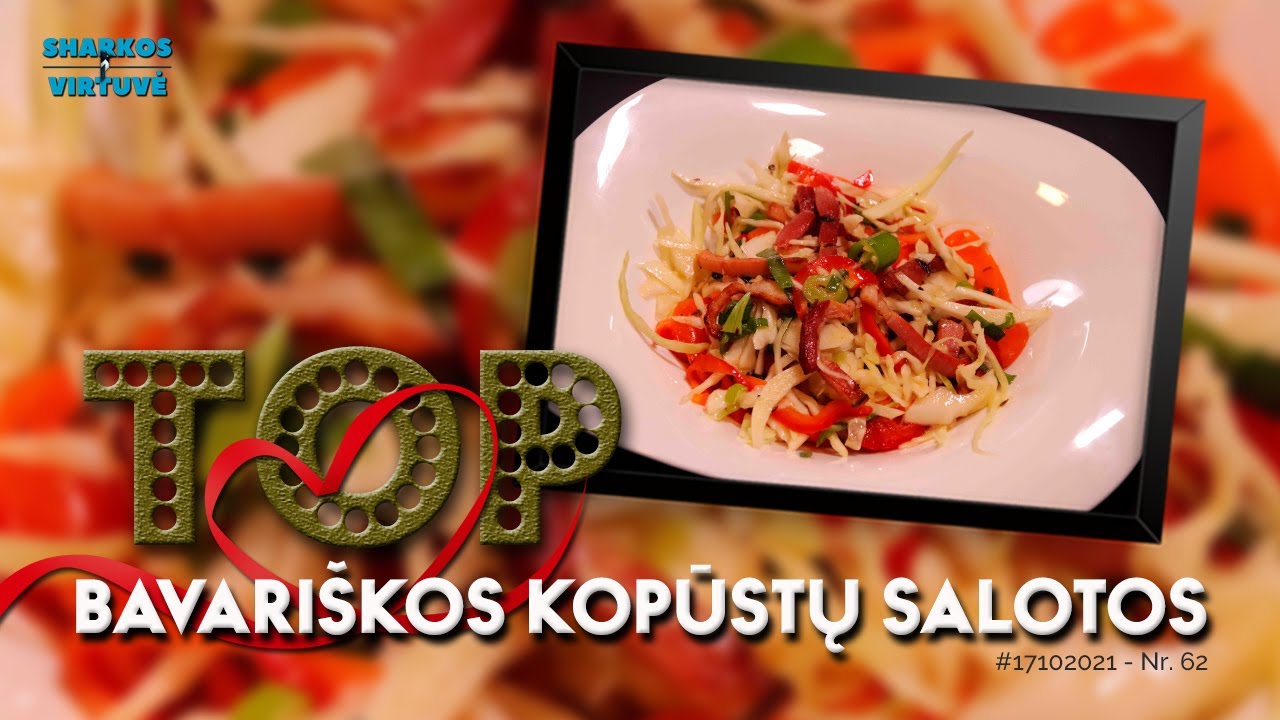 Fantastiškos BAVARIŠKOS kopūstų salotos. Tai skanių VOKIŠKŲ salotų receptas. Lengvai ir greitai. #62