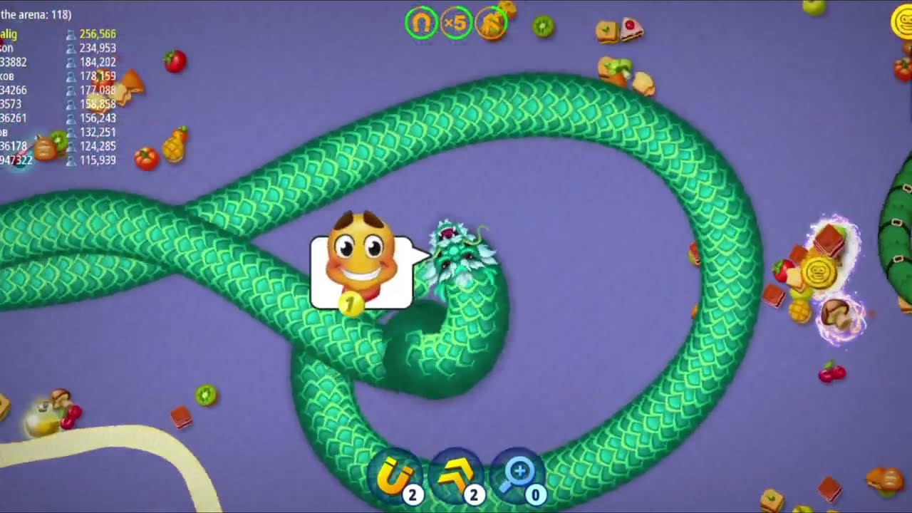 Satisfying gameplay of Worms Zone