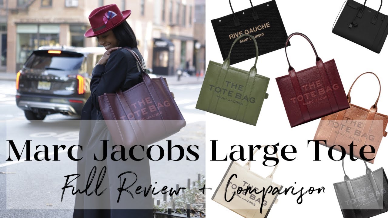 Marc Jacobs Large Leather Tote Full Review + Comparison: The Perfect Work Tote | SimplyShannah