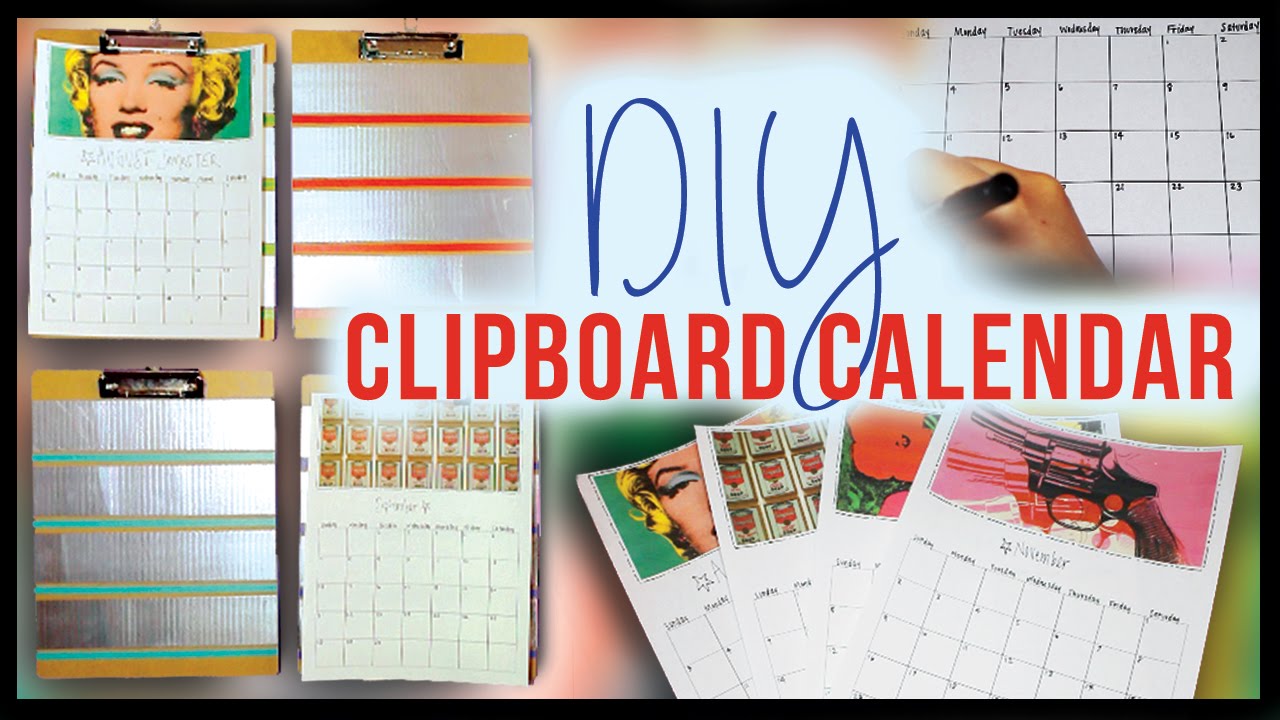 DIY Room Decor Calendars ✽ Great for Back to School