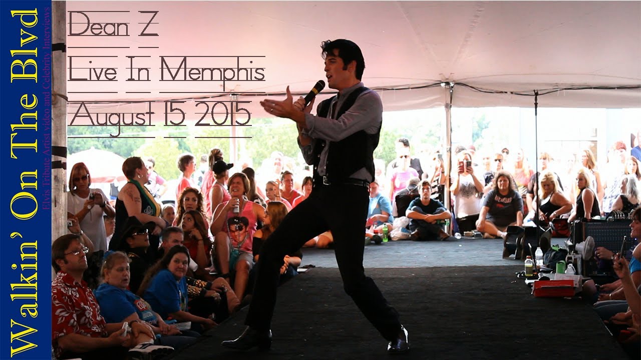 Dean Z as Elvis sings 'Spinout' Elvis Week 2015