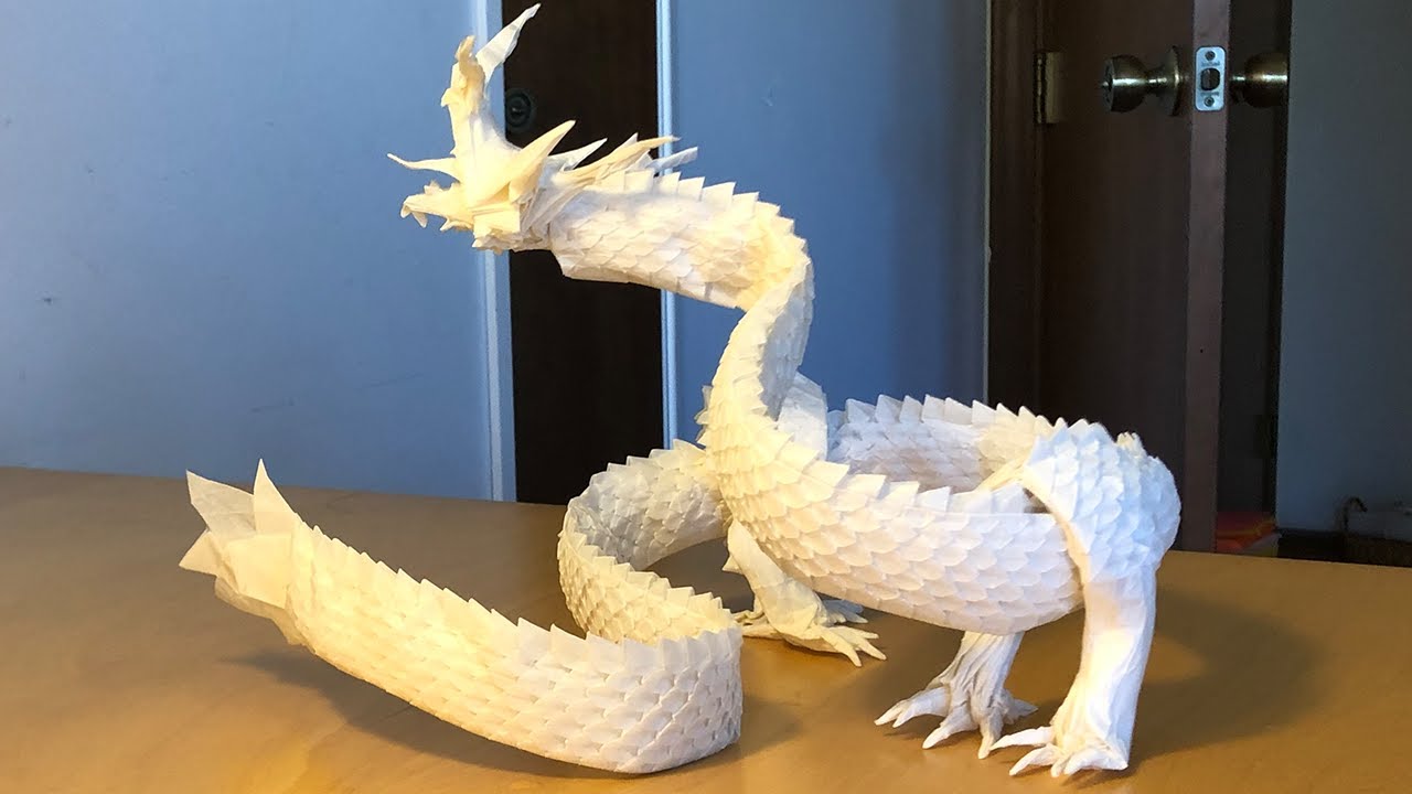 How I Made the Origami Ryugin 3.5 || Folded From One Uncut Square