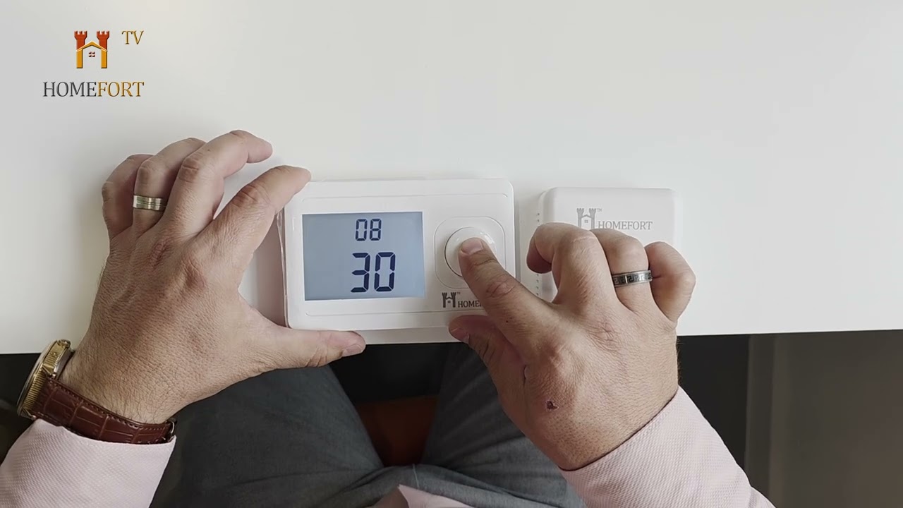 Cum se sincronizeaza termostatul HomeFort Wireless