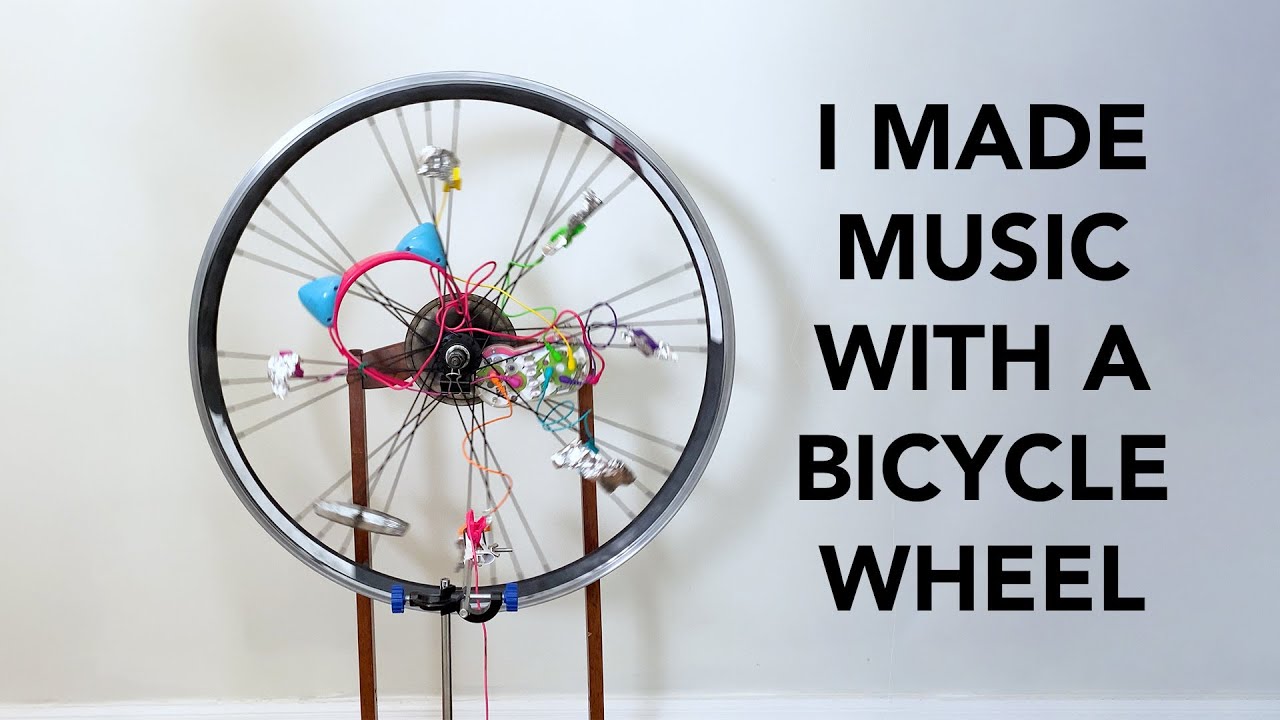 I made music with a bicycle wheel 🚲