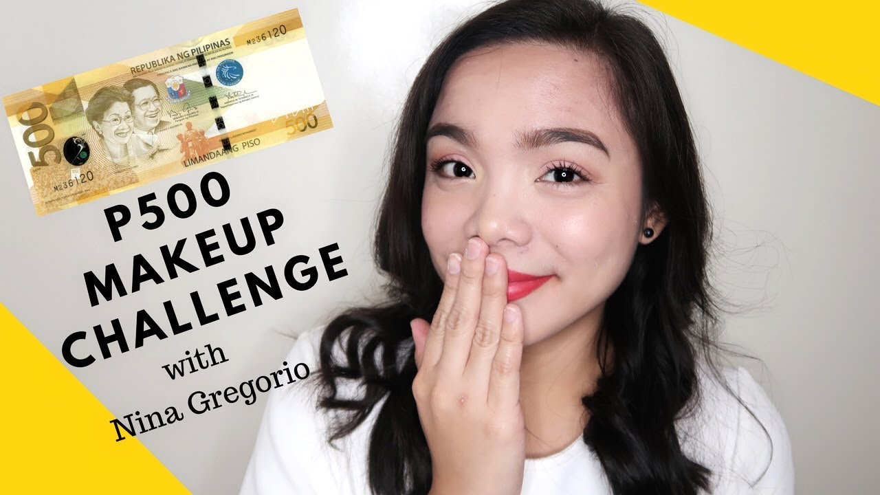 500 PESO MAKEUP CHALLENGE ft. Nina Gregorio | Faith Miquiabas ♥