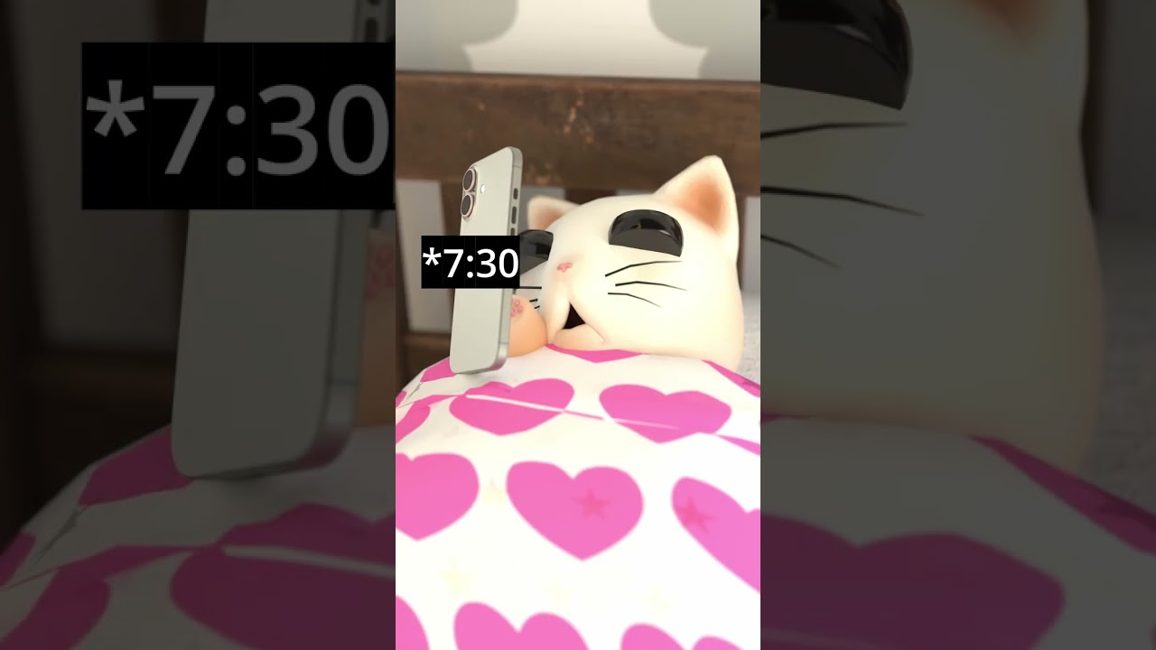 I have to get up at 8 o'clock😴🙀 #humor #funny #cats