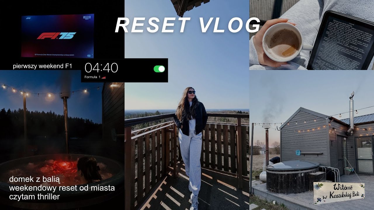 weekend vlog // domek z balią, czytam thriller, formuła , odpoczynek na wsi