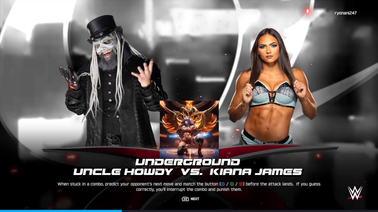 #wwe2k25 | Intergender light tube deathmatch | Kiana James vs Uncle Howdy | Request