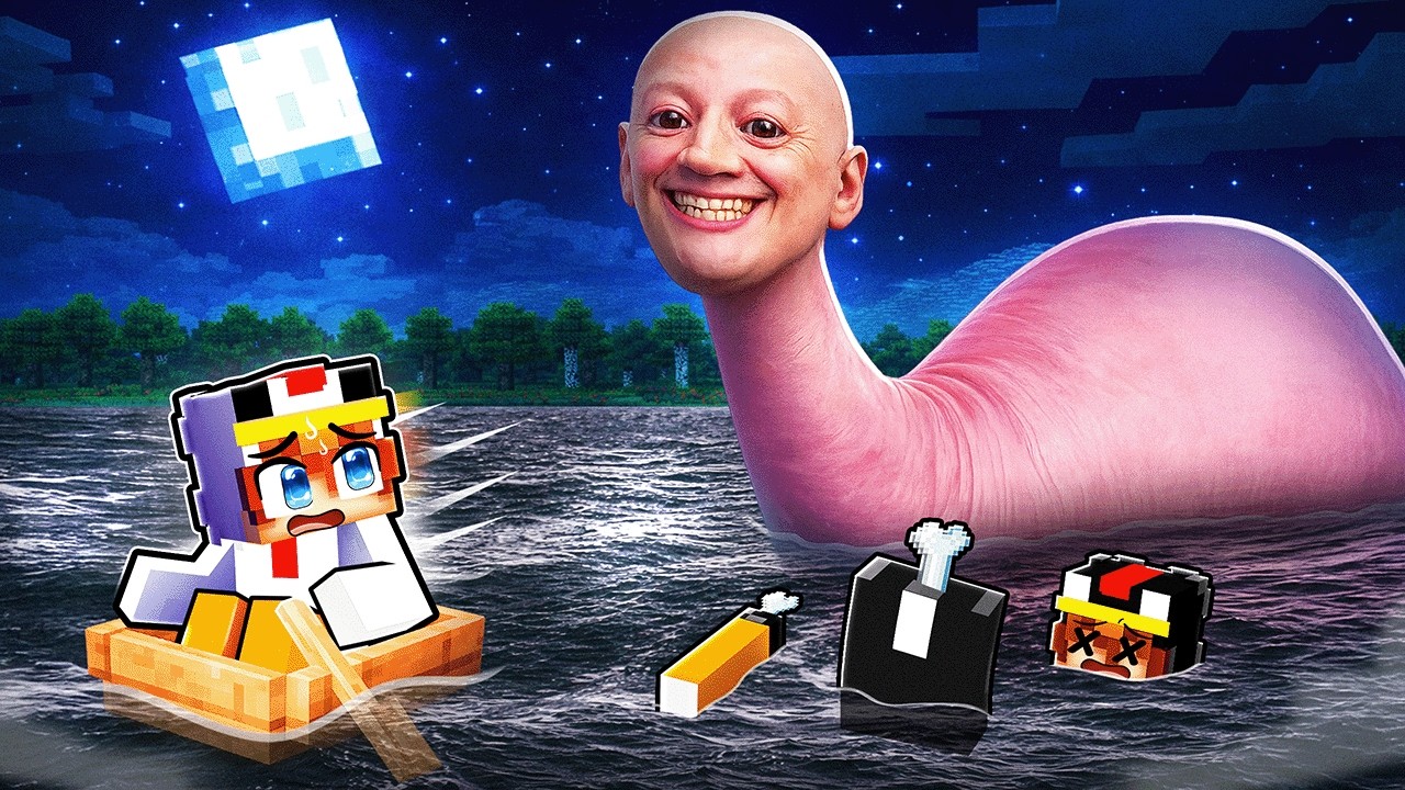 Nous avons NAGÉ TROP LOIN dans L'OCÉAN sur Minecraft...