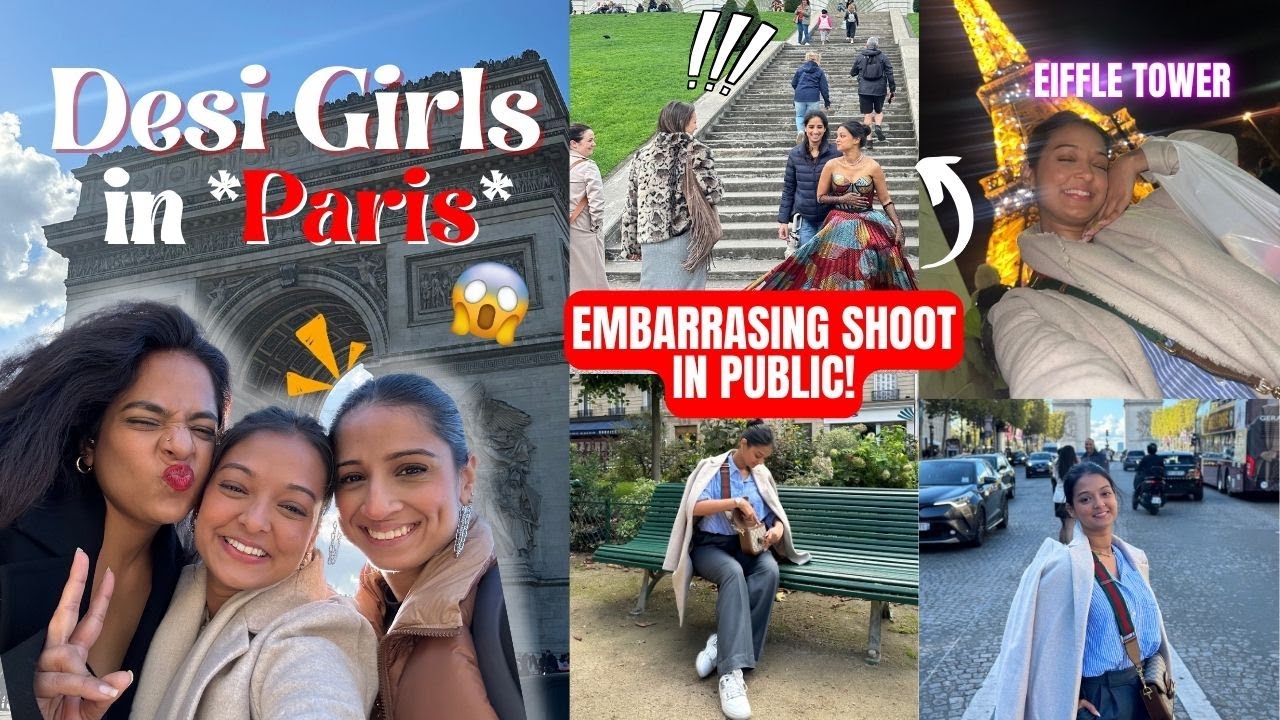 Desi Girl in *PARIS* | Shooting in *Public* Exploring city, shopping
