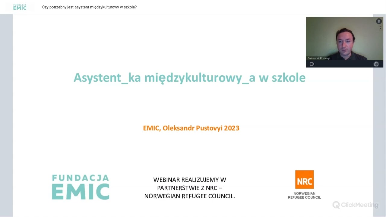Webinar - Czy potrzebny jest asystent międzykulturowy w szkole