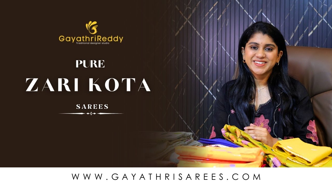 Pure Zari Kota SAREES | #GayathriReddy |