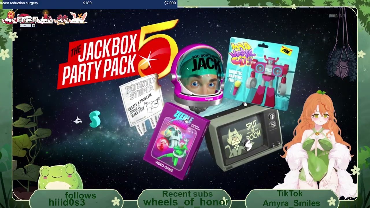 hungover amyra plays jackbox with friends