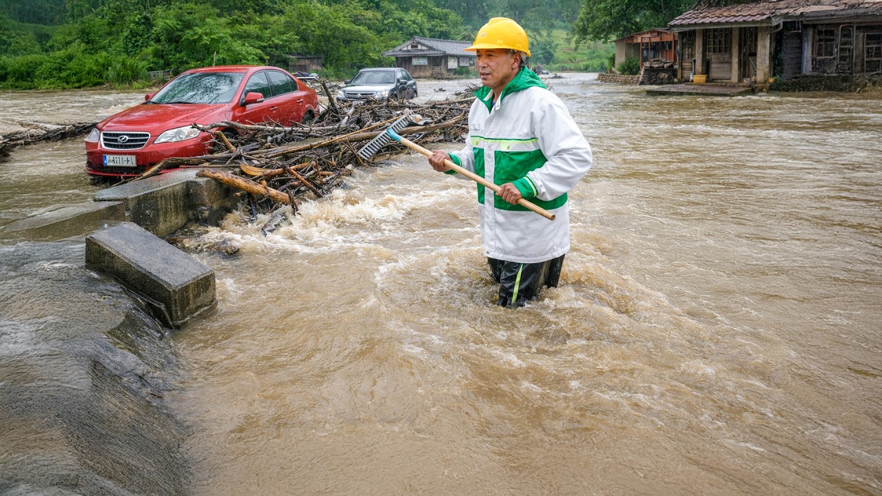 Clearing a Completely Blocked Drain – Massive Water Surge