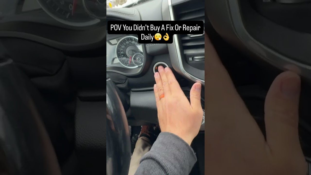 POV You Didn't Buy A Fix or Repair Daily!
