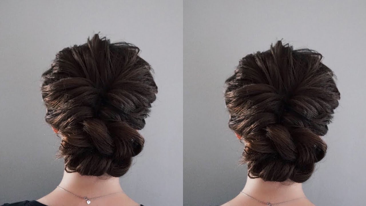 Easy Elegant Updo (how to use a topsy tail with an updo) Hair by Hannah