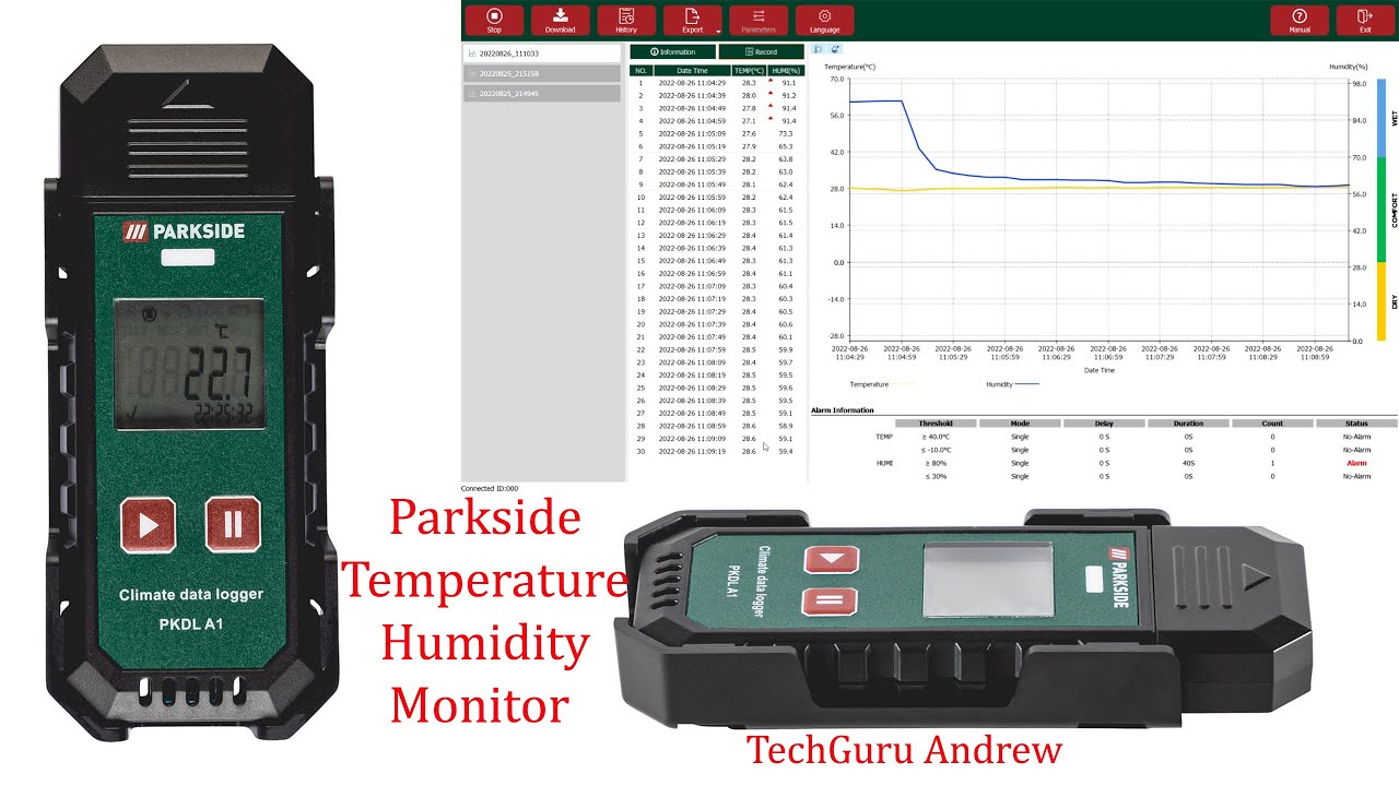 Parkside Temperature and Humidity Monitor PKDL A1 REVIEW