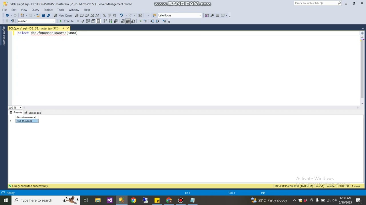 Convert Numbers to Words in SQL Server &ndash; Step-by-Step Tutorial