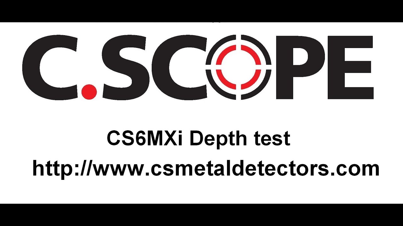 The C.Scope CS6MXi 6" 2D search head depth test