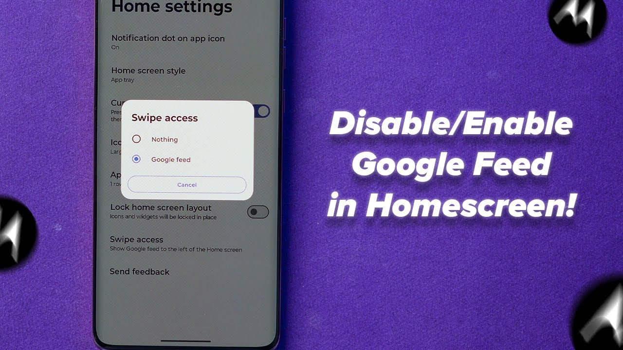 How To Disable Swipe Left for Google News Feed on Motorola Mobile?