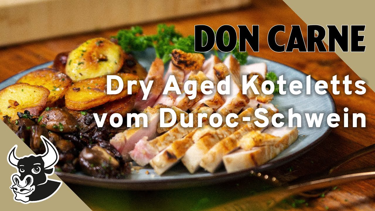 Die perfekten Duroc Dry Aged Koteletts auf dem Grill zubereiten | Rezept | DON CARNE