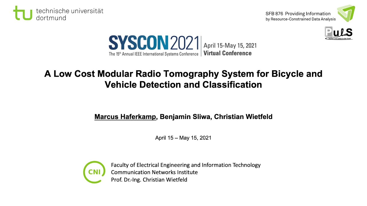 [IEEE SysCon 2021] A Low Cost Modular Radio Tomography System for Bicycle and Vehicle Detection a...