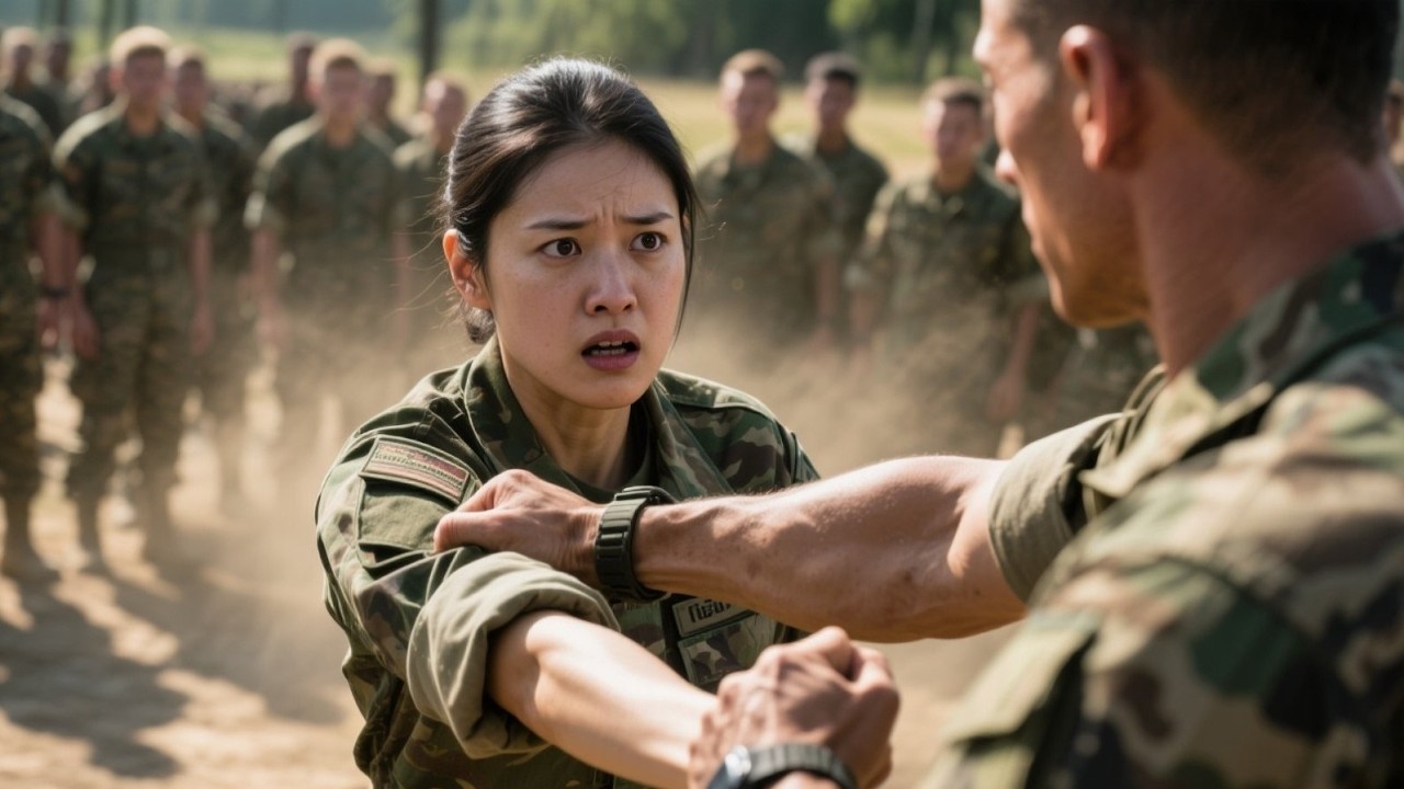 “He Grabbed Her Arm in Formation — The Whole Platoon Heard His Wrist Crack | Emotional Stories