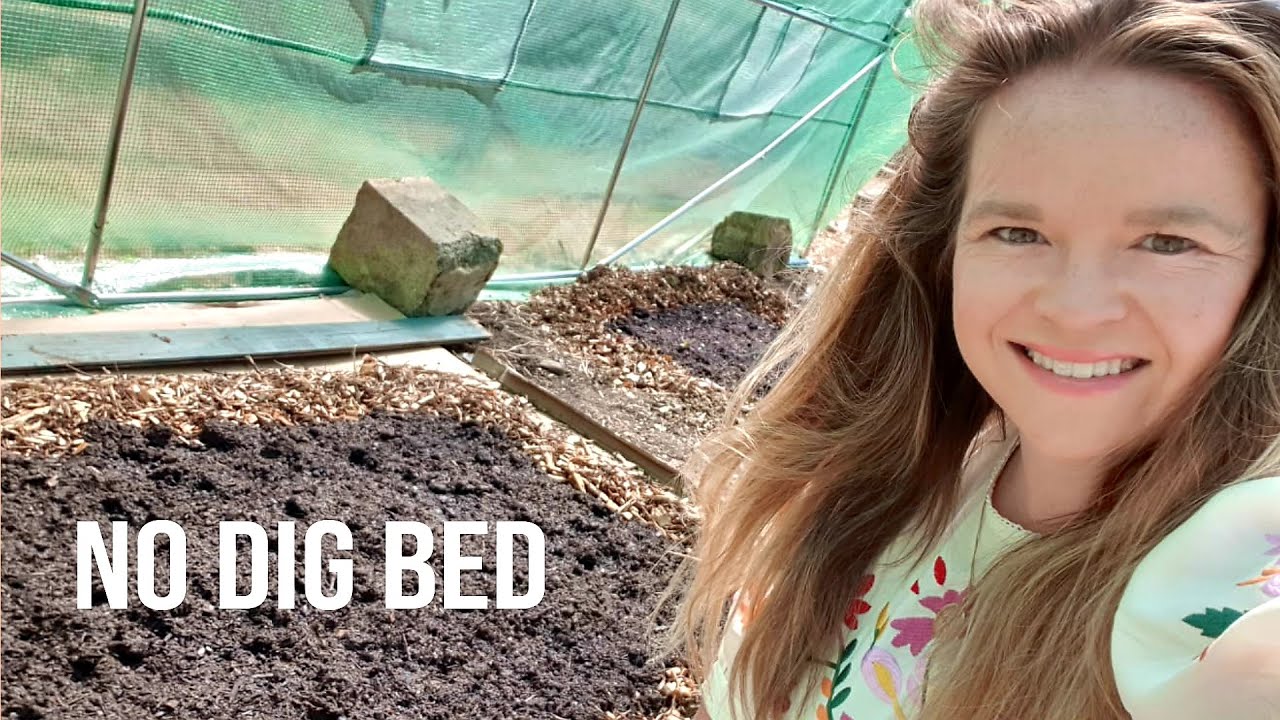 Starting A No Dig Bed In The Polytunnel | Allotment Diary