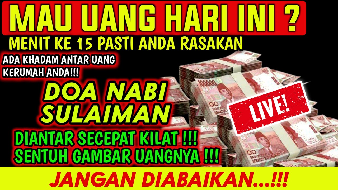 PUTAR 7 M3NIT LANGSUNG KAYA!!! doa pembuka rezeki dari segala penjuru,doa nabi sulaiman,gus husein