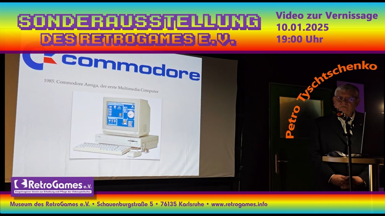 Vernissage Sonderausstellung 2025 “40 Jahre Amiga … makes it possible!” mit Petro Tyschtschenko