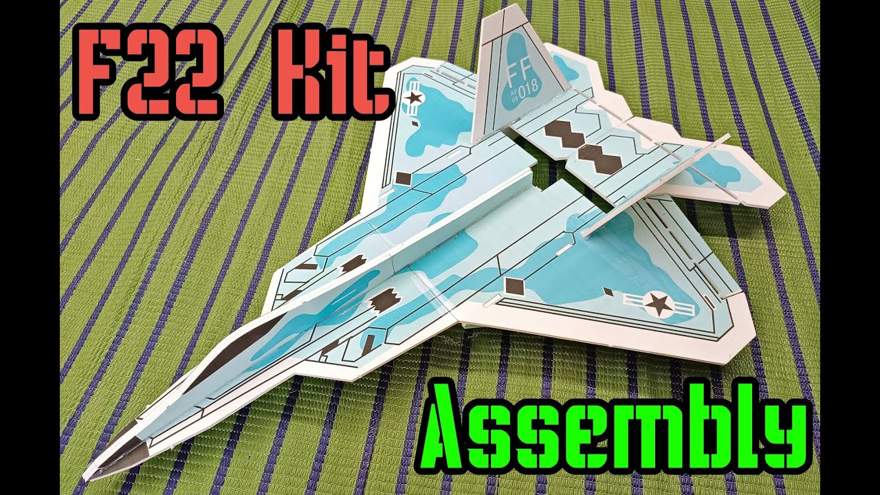 F22 RC Airplane KIT Assembly
