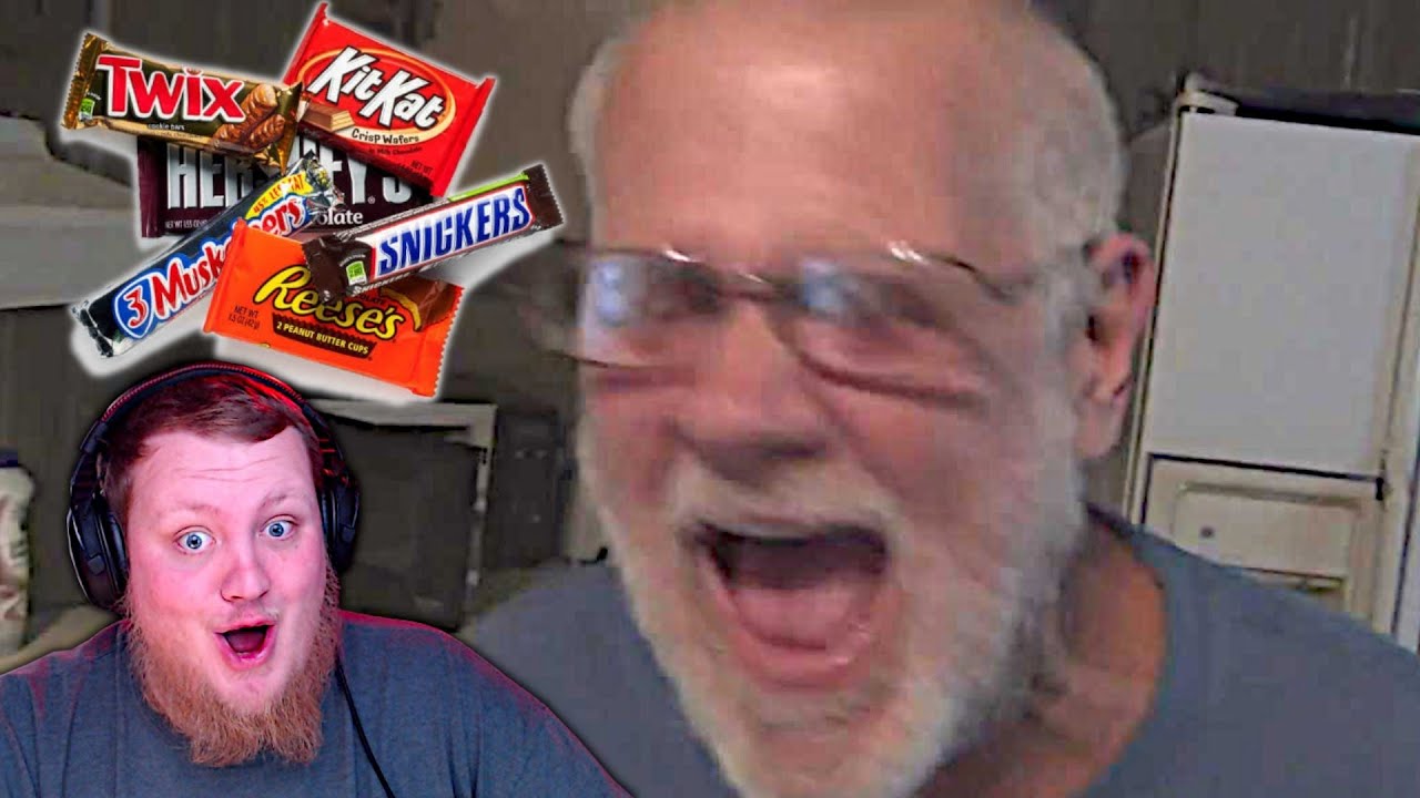 Angry Grandpa Bacon Wrapped Fried Candy Bars! REACTION