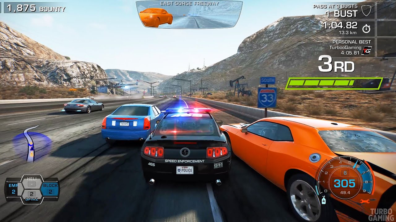 Need for Speed Hot Pursuit Remastered - Cop Gameplay (PC QHD) [2K60FPS]