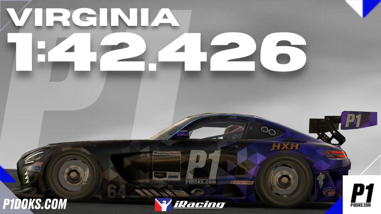 1:42.426 - Mercedes GT3 - VIR - GT Sprint -│P1DOKS.COM 26S1 WEEK 9