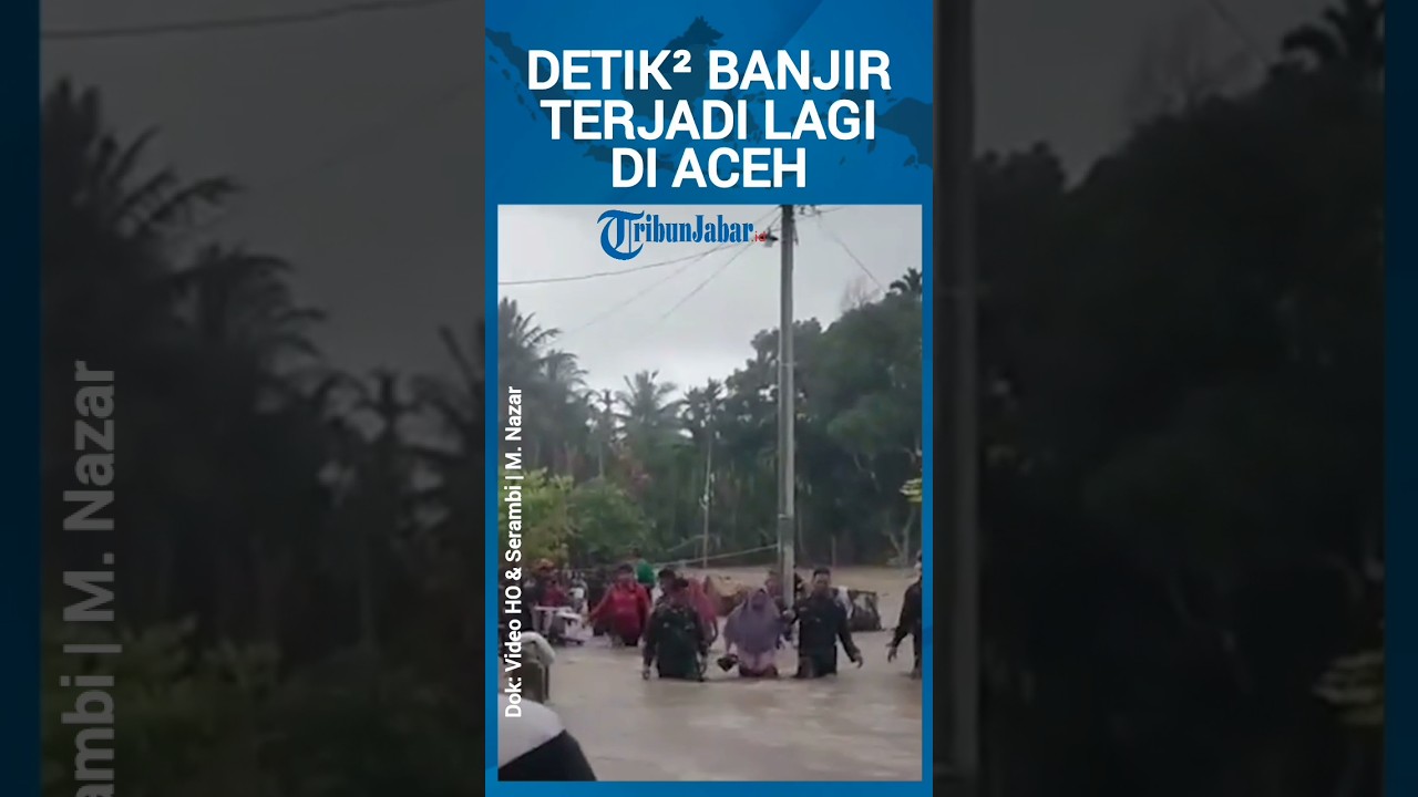 Kondisi Terkini Banjir Susulan Terjadi di Aceh, Rendam 20 Gampong di Pidie Jaya: Warga Panik Lari