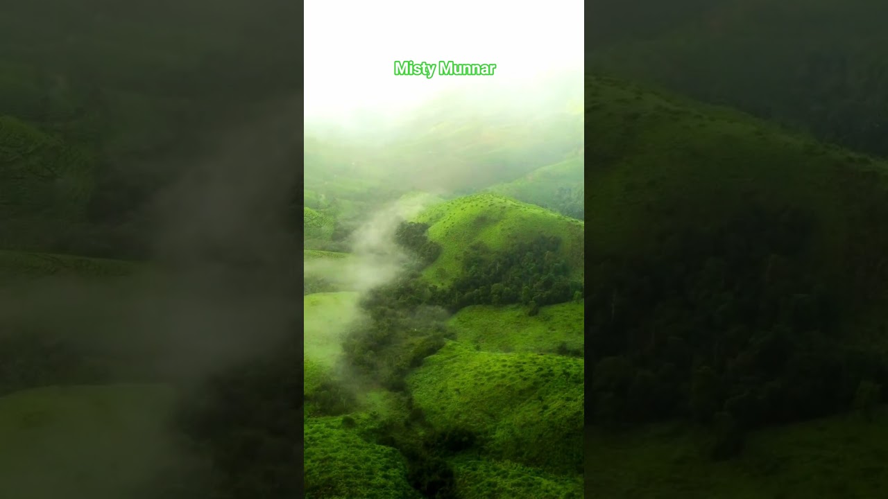 Aerial view of Munnar Hills 
