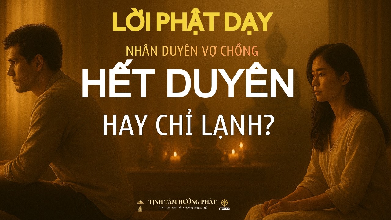 NHÂN DUYÊN VỢ CHỒNG LÀ DUYÊN HAY NỢ| LỜI PHẬT DẠY GIÚP HÔN NHÂN BỚT KHỔ