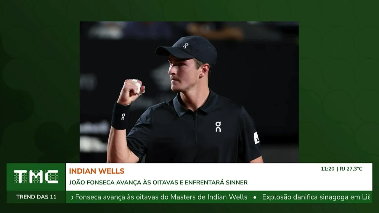 TREND DAS 11: JOÃO FONSECA AVANÇA PARA FINAL DO MASTER 1000 E GABRIEL BORTOLETTO TERMINA EM 9° LUGAR